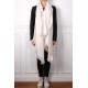 NYOMA IVORY, handspun handwoven thick cashmere pashmina throw