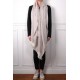 NYOMA LIGHT BEIGE, handspun handwoven thick cashmere pashmina throw