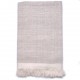 NYOMA LIGHT BEIGE, handspun handwoven thick cashmere pashmina throw
