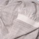 NYOMA LIGHT BEIGE, handspun handwoven thick cashmere pashmina throw