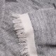 NYOMA GREY, handspun handwoven thick cashmere pashmina throw