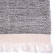 NYOMA GREY, handspun handwoven thick cashmere pashmina throw