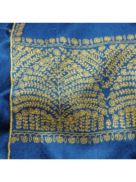 EMMA BEIGE, stola pashmina ricamata a mano in 100% cashmere