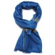 EMMA BLAU, echte Pashmina-Stola aus 100% Kaschmir, handbestickt