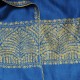 EMMA BLAU, echte Pashmina-Stola aus 100% Kaschmir, handbestickt