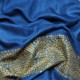 EMMA BLAU, echte Pashmina-Stola aus 100% Kaschmir, handbestickt