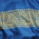 EMMA BLUE, hand-embroidered 100% cashmere pashmina stole