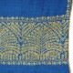 EMMA BLAU, echte Pashmina-Stola aus 100% Kaschmir, handbestickt