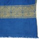 EMMA BLAU, echte Pashmina-Stola aus 100% Kaschmir, handbestickt