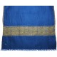 EMMA BLAU, echte Pashmina-Stola aus 100% Kaschmir, handbestickt