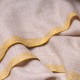 ELNA GOLD, echte handbestickte Pashmina-Stola 100% Kaschmir