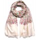 Genuine pashmina shawl 100% cashmere multicolored with full reversible embroideries 