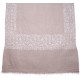 PATTY BEIGE, echte Pashmina-Stola aus 100% Kaschmir, handbestickt