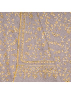 IDA GOLD, Real embroidered pashmina shawl 100% cashmere