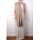 IDA OR, châle véritable pashmina 100% cachemire brodé main