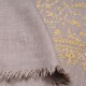 IDA OR, châle véritable pashmina 100% cachemire brodé main