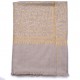IDA OR, châle véritable pashmina 100% cachemire brodé main