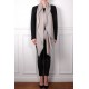 ELNA BLU, stola vera Pashmina 100% cashmere ricamata a mano