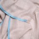 ELNA BLUE, real pashmina 100% cashmere with handmade embroideries