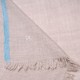 ELNA BLAU, echte handbestickte Pashmina-Stola 100% Kaschmir