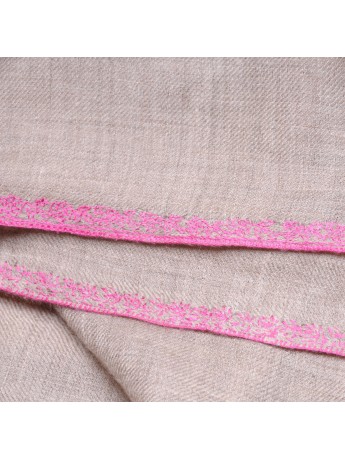 ELNA ROSA, estola pashmina 100% cachemira bordada a mano