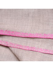 ELNA ORO, stola vera Pashmina 100% cashmere ricamata a mano
