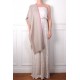 ELNA PINK, real pashmina 100% cashmere with handmade embroideries