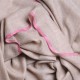ELNA PINK, real pashmina 100% cashmere with handmade embroideries