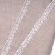 ELNA BLANC, étole véritable pashmina 100% cachemire brodé main
