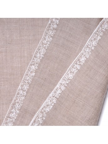 ELNA WITT, 100% cashmere handgeborduurde pashmina stola