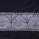 EMMA NIGHT, hand-embroidered 100% cashmere pashmina stole