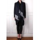 EMMA NIGHT, hand-embroidered 100% cashmere pashmina stole
