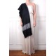 EMMA NIGHT, hand-embroidered 100% cashmere pashmina stole