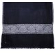 EMMA NIGHT, hand-embroidered 100% cashmere pashmina stole