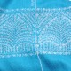 EMMA TURQUOISE, hand-embroidered 100% cashmere pashmina stole