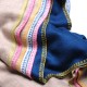 LINA BEIGE en GOUD, 100% cashmere handgeborduurde pashmina stola