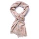 ARIEL BEIGE, étole véritable pashmina 100% cachemire brodé main