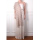 ARIEL BEIGE, étole véritable pashmina 100% cachemire brodé main