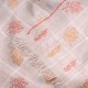 ARIEL BEIGE, étole véritable pashmina 100% cachemire brodé main