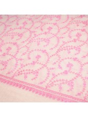 JULIA CREME, echte handbestickte Pashmina-Stola 100% Kaschmir
