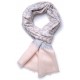 ZOE BLEU, étole véritable Pashmina 100% cachemire brodé main