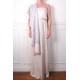 ZOE BLAUW, echte Pashmina stola 100% handgeborduurd cashmere
