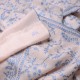 ZOE BLAUE, echte handbestickte Pashmina-Stola 100% Kaschmir