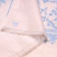 ZOE BLAUE, echte handbestickte Pashmina-Stola 100% Kaschmir