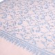 ZOE BLAUE, echte handbestickte Pashmina-Stola 100% Kaschmir