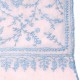 ZOE BLAUE, echte handbestickte Pashmina-Stola 100% Kaschmir