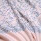 ZOE BLAUE, echte handbestickte Pashmina-Stola 100% Kaschmir