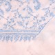 ZOE BLAUE, echte handbestickte Pashmina-Stola 100% Kaschmir