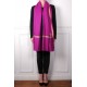 ASHLEY ROSE, châle véritable pashmina 100% cachemire brodé main