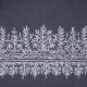CHABI GREY, hand-embroidered 100% cashmere pashmina shawl